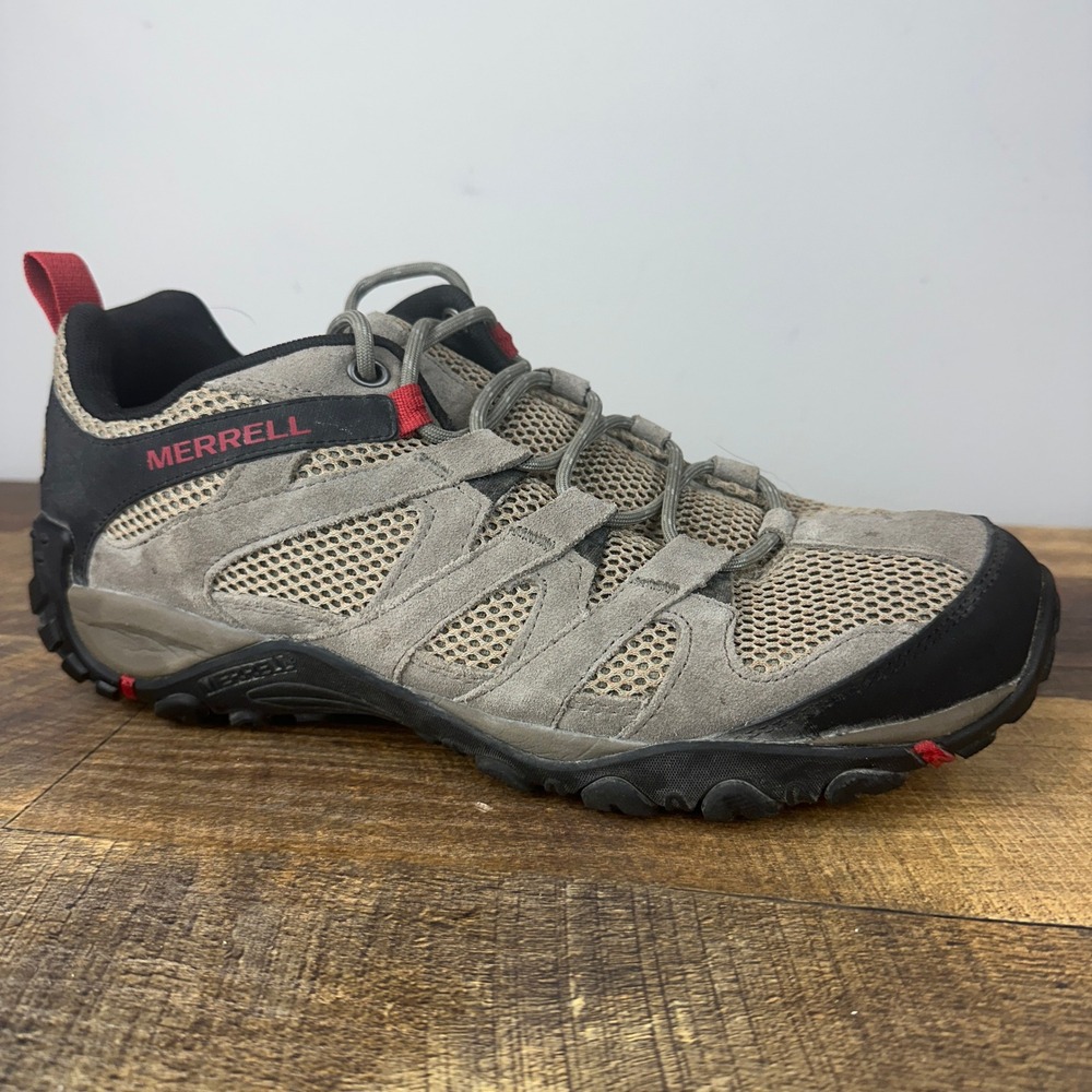 Merrell Alverstone Boulder Men's Sneakers Size 10.5 Brown Hiking Shoes J033035